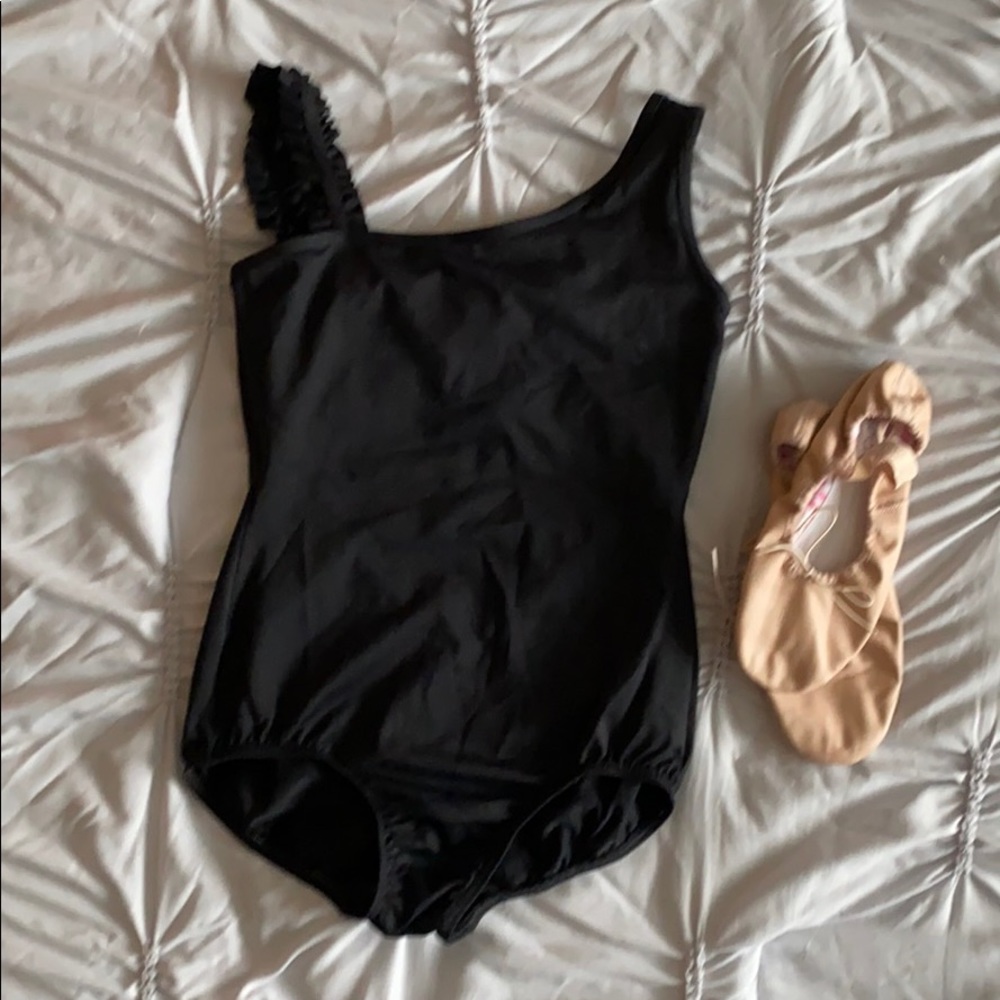 Dance/Ballet Leotard with Ruffle Open Back